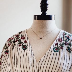 Zara Basics Embroidered Dress